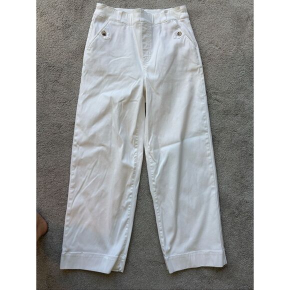 Best Seller ⭐️SPANX stretch twill wide leg pull on pant, $128 , Med C29 - Picture 4 of 8